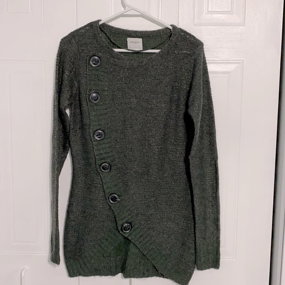 Vero Moda asymmetrical buttoned cardigan